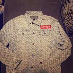 Savage denim jacket sz large